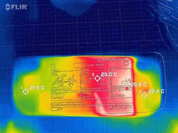 闲置模式下的蒸汽甲板 OLED 显示屏 - 正面