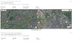 导航： Galaxy Tab S10 FE+ 与 Garmin Venu 2 的对比