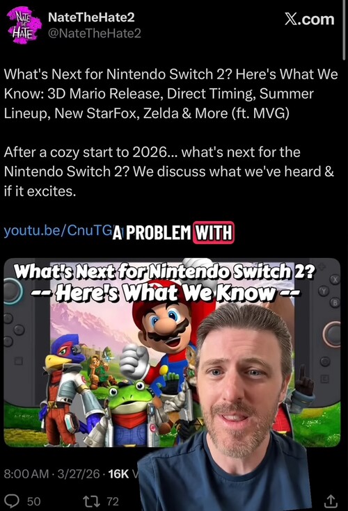 Kit Ellis 回应 NateTheHate Switch 2 泄露事件