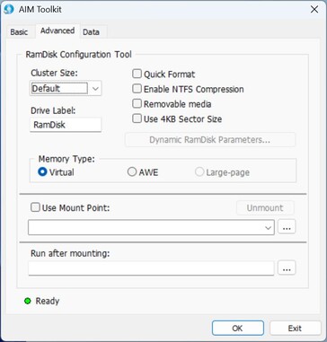 AIM Tookit:高级选项