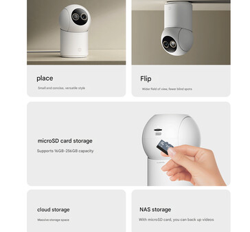 智能相机 4 变焦版的安装和存储选项（图片来源：Xiaomi - 机器翻译）