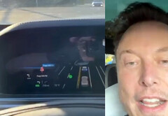 特斯拉 FSD V12 在帕洛阿尔托演示（图片：Elon Musk/X）。