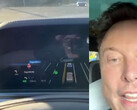 特斯拉 FSD V12 在帕洛阿尔托演示（图片：Elon Musk/X）。
