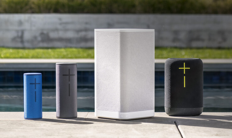 从左到右：UE BOOM、MEGABOOM、HYPERBOOM 和 EPICBOOM（图片来源：Ultimate Ears）