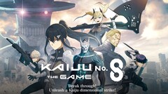 凯诸 8 号：游戏》的主要视觉图展示了主要角色，包括日比野卡夫卡和芦广美奈（图片来源：《凯诸 8 号》官方网站）