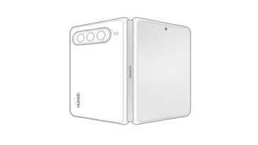 华为 Pura X Max 泄露草图--展开。