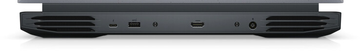 背面。USB 3.2 Gen 2（C型，显示端口），USB 3.2 Gen 1（A型），HDMI，电源