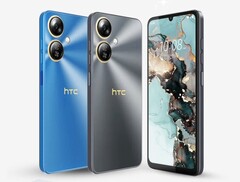 HTC 野火 E5 Plus 有蓝色和黑色两种颜色。(图片来源:HTC)