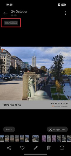 在照片库中,5000 万像素的图像被标为 8K 超高清。