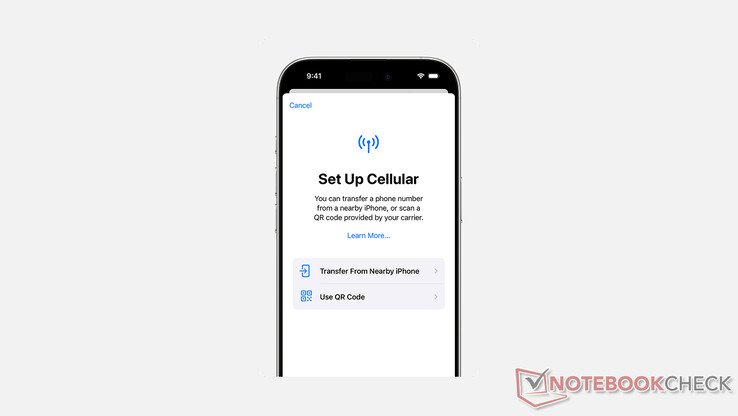 在Apple 上将实体 SIM 卡转换为 eSIM 卡（图片来源：Apple)
