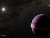 环绕半人马座阿尔法星 A 运行的巨行星的概念图（图片来源：NASA、ESA、CSA、STScI 和 R. Hurt；已裁剪）