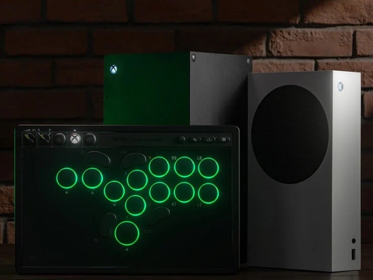 8bitdo 推出的新款 Xbox Arcade 手柄，带有 RGB 按键照明。(图片来源：8bitdo）