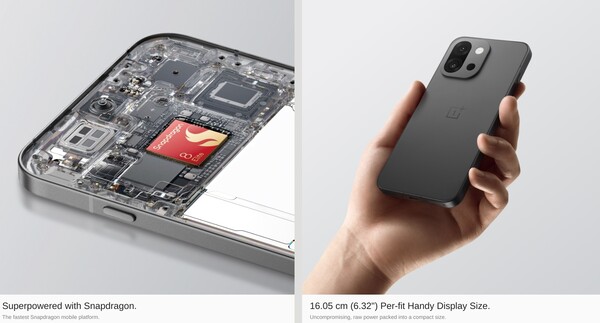 OnePlus 13s 将配备骁龙 8 精英处理器和 6.32 英寸显示屏。(图片来源：OnePlus）