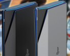 一款PlayStation 6游戏机的概念显示了PS5的瘦身版，设计更有棱角。(图片来源：Yanko Design/PlayStation - 编辑)