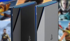 一款PlayStation 6游戏机的概念显示了PS5的瘦身版，设计更有棱角。(图片来源：Yanko Design/PlayStation - 编辑)