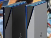 一款PlayStation 6游戏机的概念显示了PS5的瘦身版，设计更有棱角。(图片来源：Yanko Design/PlayStation - 编辑)