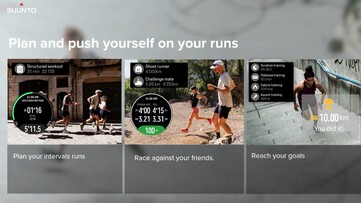 Suunto Run 可以让用户计划跑步，甚至与朋友比赛。(图片来源：Suunto）