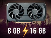 在多款现代游戏中，16 GB RX 7600 XT 在性能上完胜 8 GB RX 7600。(图片来源：AMD、Steam，经编辑）