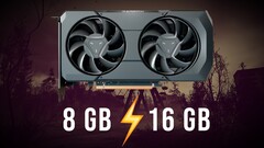 在多款现代游戏中，16 GB RX 7600 XT 在性能上完胜 8 GB RX 7600。(图片来源：AMD、Steam，经编辑）
