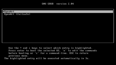 OpenWRT USB 启动盘 - 提供实时系统，但不包括安装程序