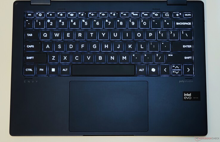 HP Envy x360 2 合 1 14：键盘和触摸板