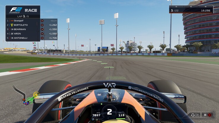 F1 25 HUD（图片来源：Anil Ganti，Notebookcheck）