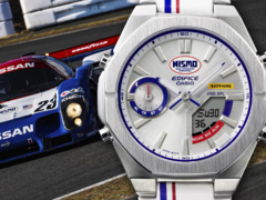 卡西欧的 Edifice x Nismo ECB-S10NIS-7A 是一款限量版手表。(图片来源：卡西欧）