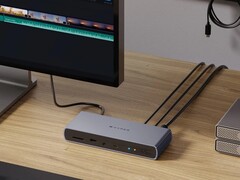 HyperDrive Thunderbolt 4坞站支持高达8K 60 Hz分辨率的显示器。(图片来源:Hyper)