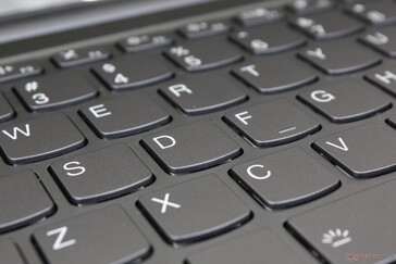键盘反馈比ThinkPad、HP Envy或HP Spectre上的按键更浅、更柔和。