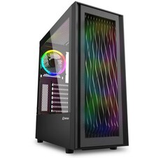 Sharkoon RGB Wave ATX机箱的3D波浪前面板（来源：Sharkoon）。