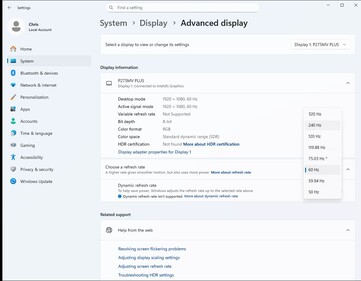 AI 双模式：全高清，最高 320 Hz