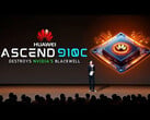 Ascend 910C AI 芯片发布。(图片来源：华为）