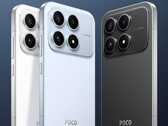 小巧的 Poco X8s，提供白色、黑色和蓝色可选