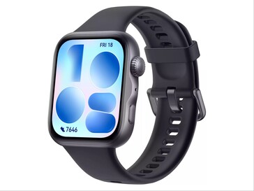 华为 Watch Fit 5 黑色非官方效果图。