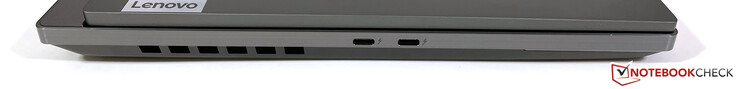 左：2个USB-C与Thunderbolt 4（40 GBit/s，DisplayPort ALT模式1.4）。