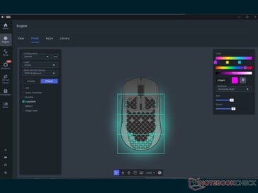 SteelSeries GG 中的 Prism 可进行灯光定制。