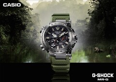卡西欧 G-Shock MR-G BF1000RG-3AJR（如图）采用橄榄绿军装色调。(图片来源：G-Shock 大世界）