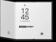 三星三折手机的非官方效果图。(图片来源：Android Authority）