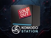 Komodo Station网站上显示Steam Machine已售罄的横幅
