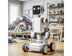 OK-Robot的人工智能系统在特别不整洁的家庭中只能捡起58.5%的物品（象征性图片：DALL-E / AI）