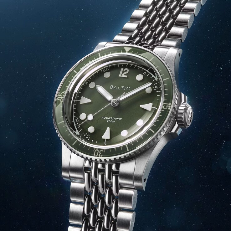 Baltic Aquascaphe MK2 具有 200 米（20 巴）防水性能（图片来源：Baltic）
