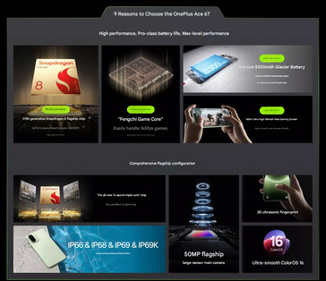 手机的主要亮点(图片来源:OnePlus)
