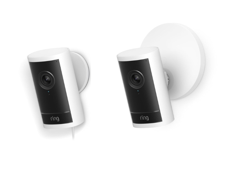 Ring Outdoor Cam Pro（左）和 Outdoor Cam Pro PoE（右）。(图片来源：Ring） 