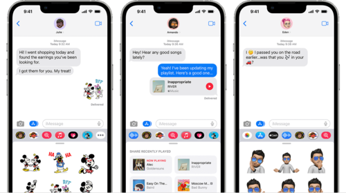 iMessage 提供无缝体验，但当 iPhone 用户给非 iMessage 用户发短信时，情况就会发生变化 (来源：Apple)