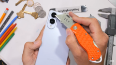 S25 Edge。(图片来源：JerryRigEverything via YouTube）