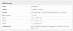 Exynos 2600 CPU 速度降低（来源：Geekbench）