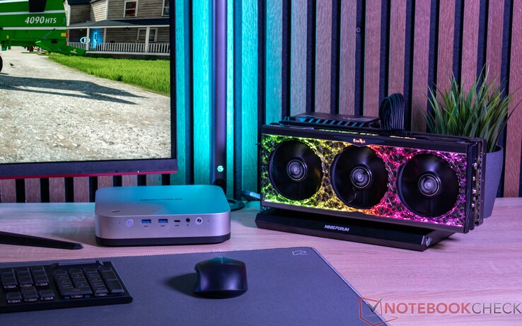 Minisforum AI X1 Pro 和 NvidiaGeForce RTX 4090 与 Minisforum DEG1