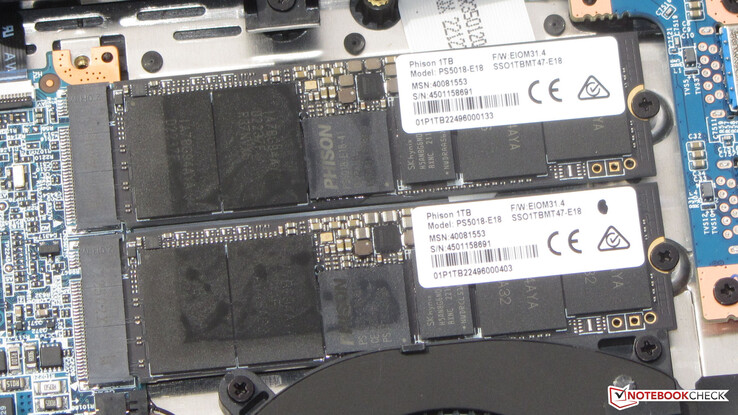 X20板上有两个PCIe-4固态硬盘。