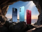 Realme 15x 有海洋蓝、水蓝和栗红色可供选择。图片 