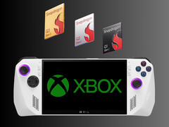传闻中新 Xbox 游戏机上方的骁龙芯片（图片来源：高通公司、华硕、微软游戏公司，有删改）